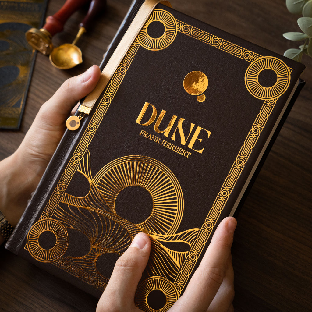 DUNE Livre 1 -Relié à la main (cuir véritable) Marron