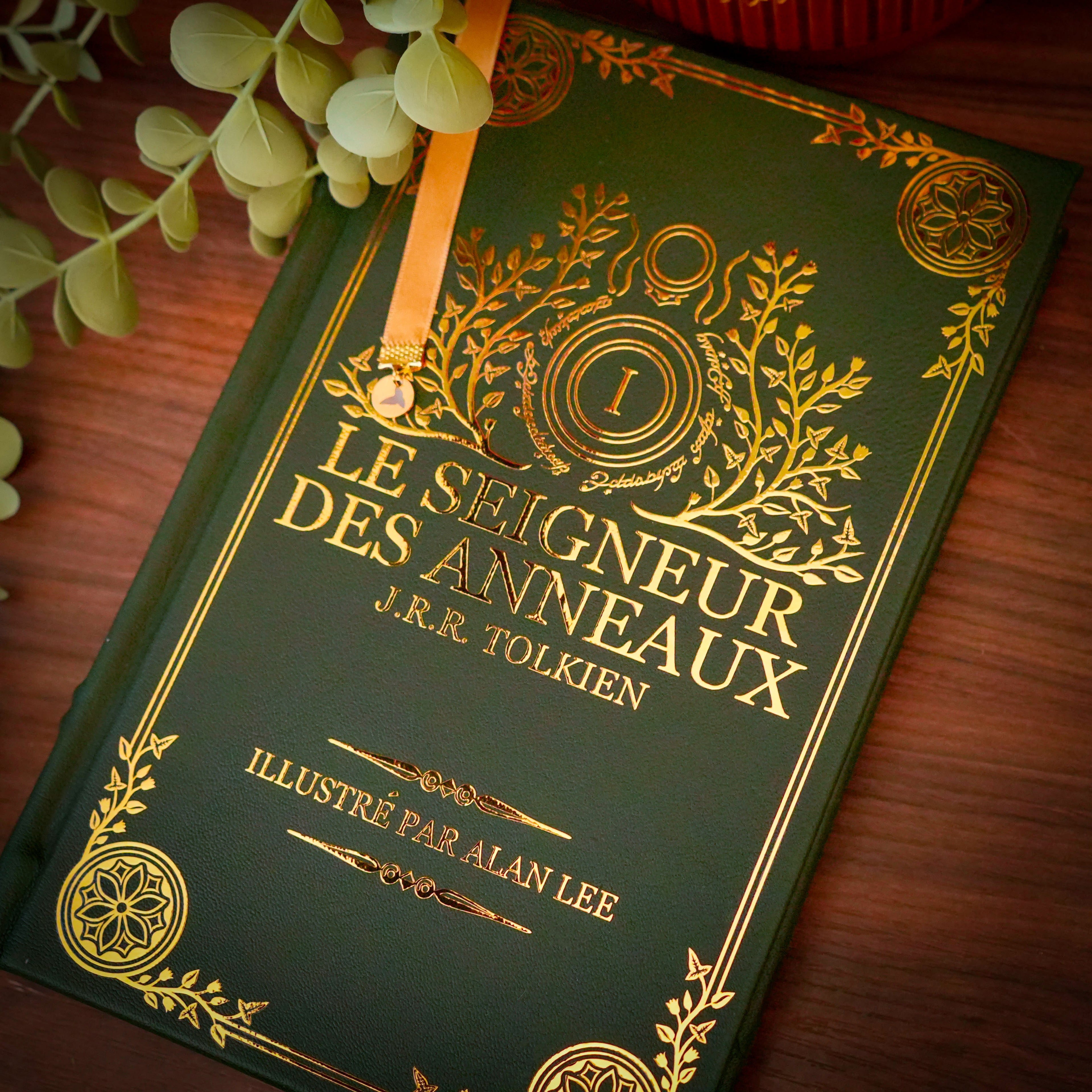 LE SEIGNEUR DES ANNEAUX Trilogie - Relié à la main Cuir Véritable