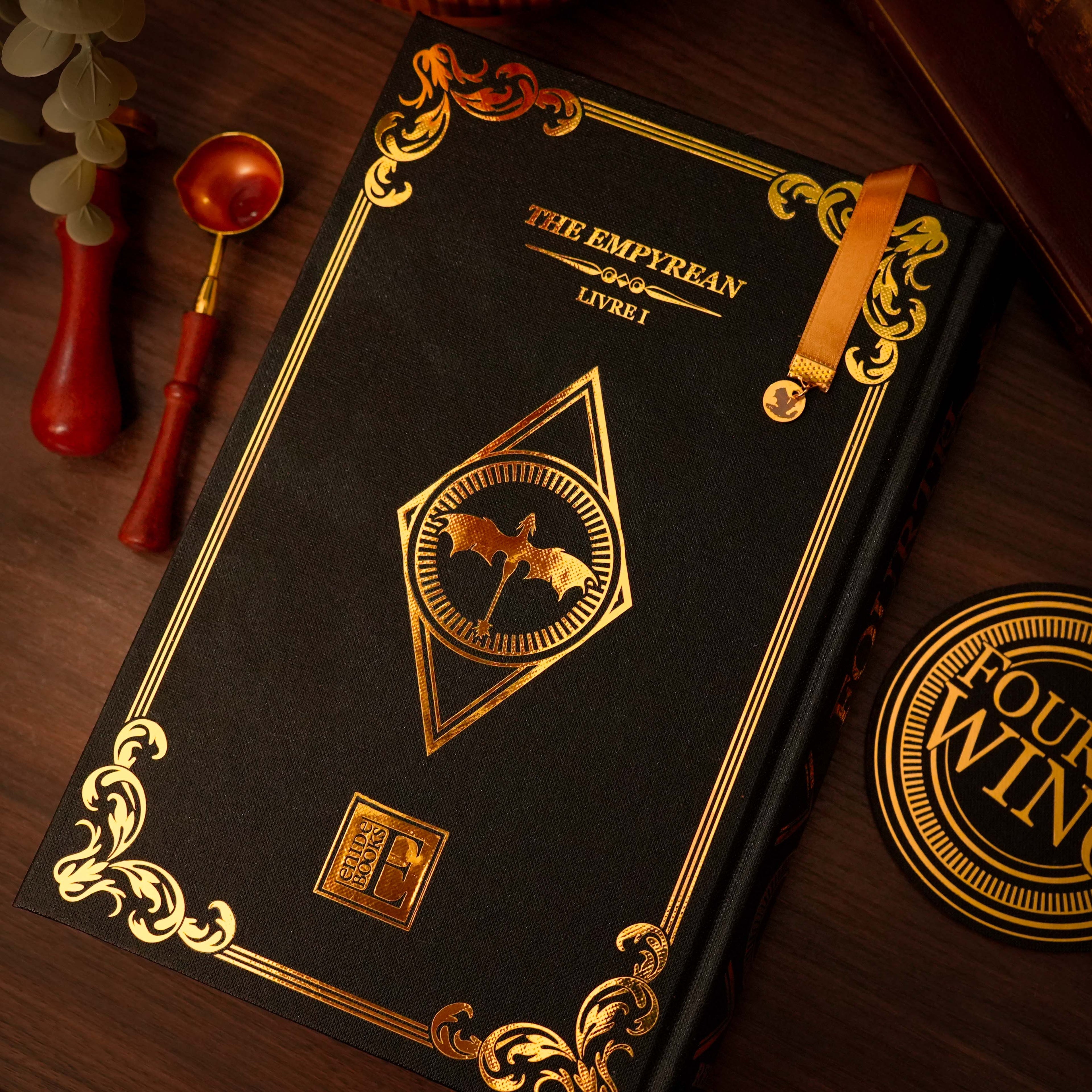 FOURTH WING (1 à 3) - Relié à la main · Toile de Reliure