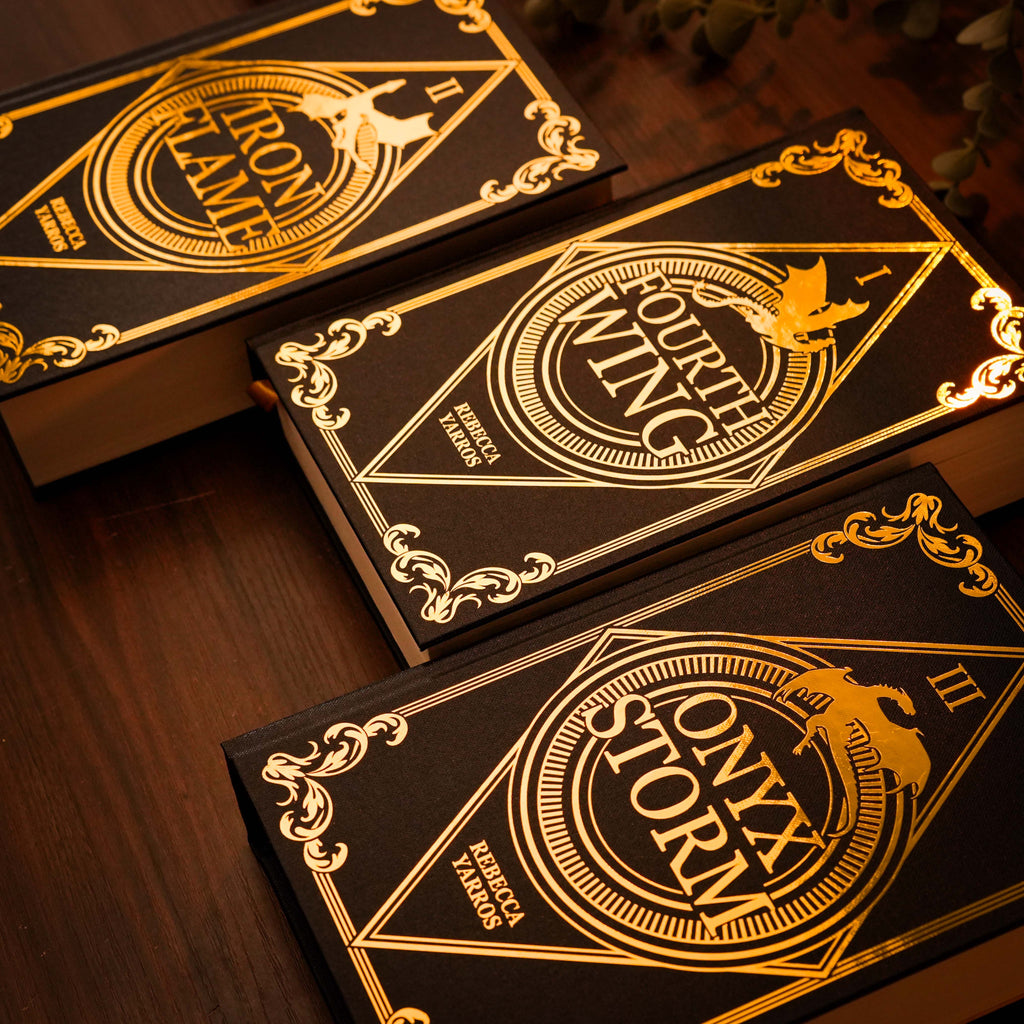 FOURTH WING (1 à 3) - Relié à la main · Cuir Véritable