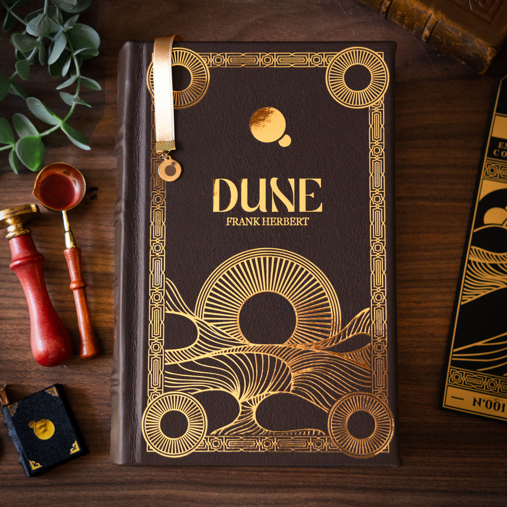DUNE Livre 1 -Relié à la main (cuir véritable) Marron