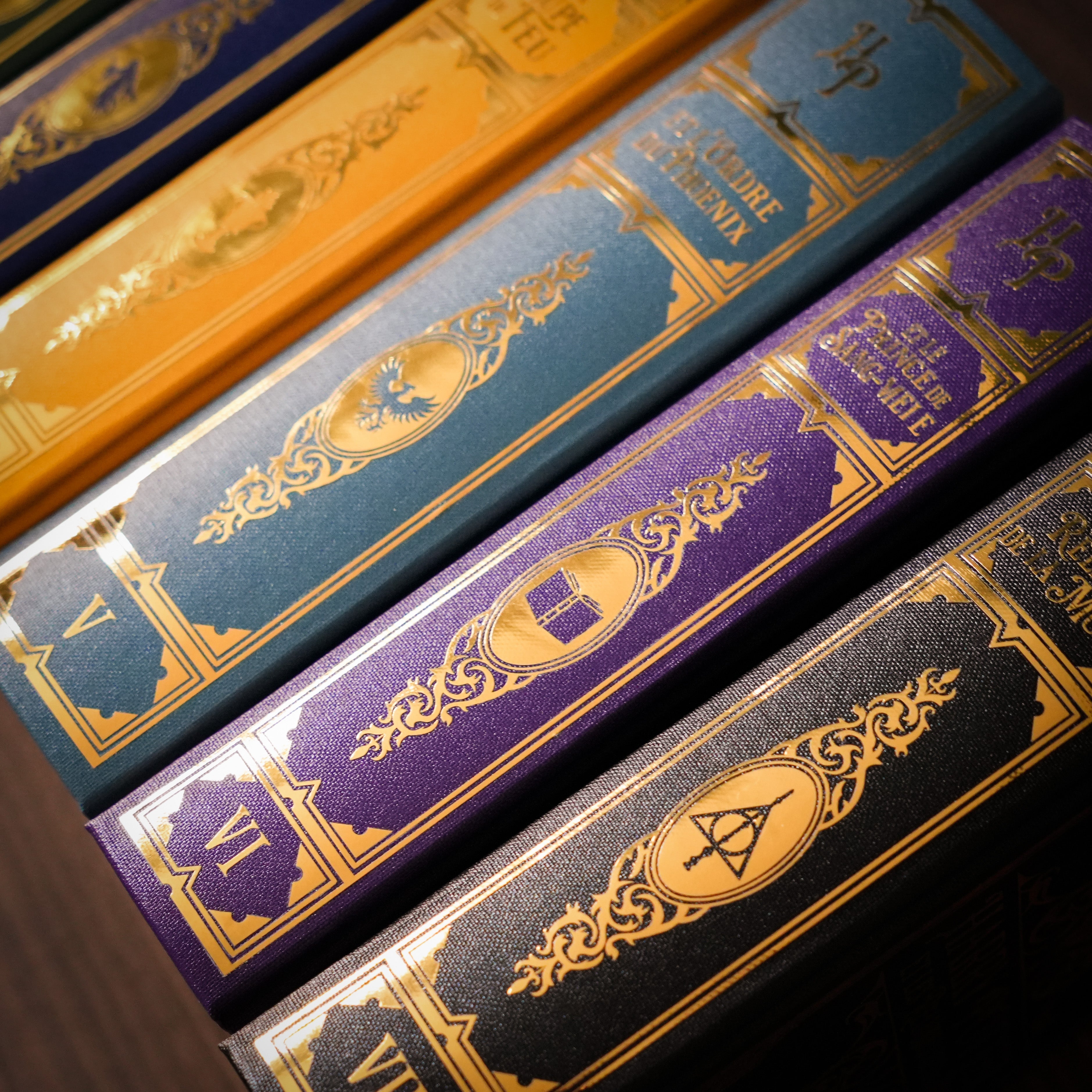 HARRY POTTER - Volumes 1 à 7- Reliés à la main (toile de reliure)