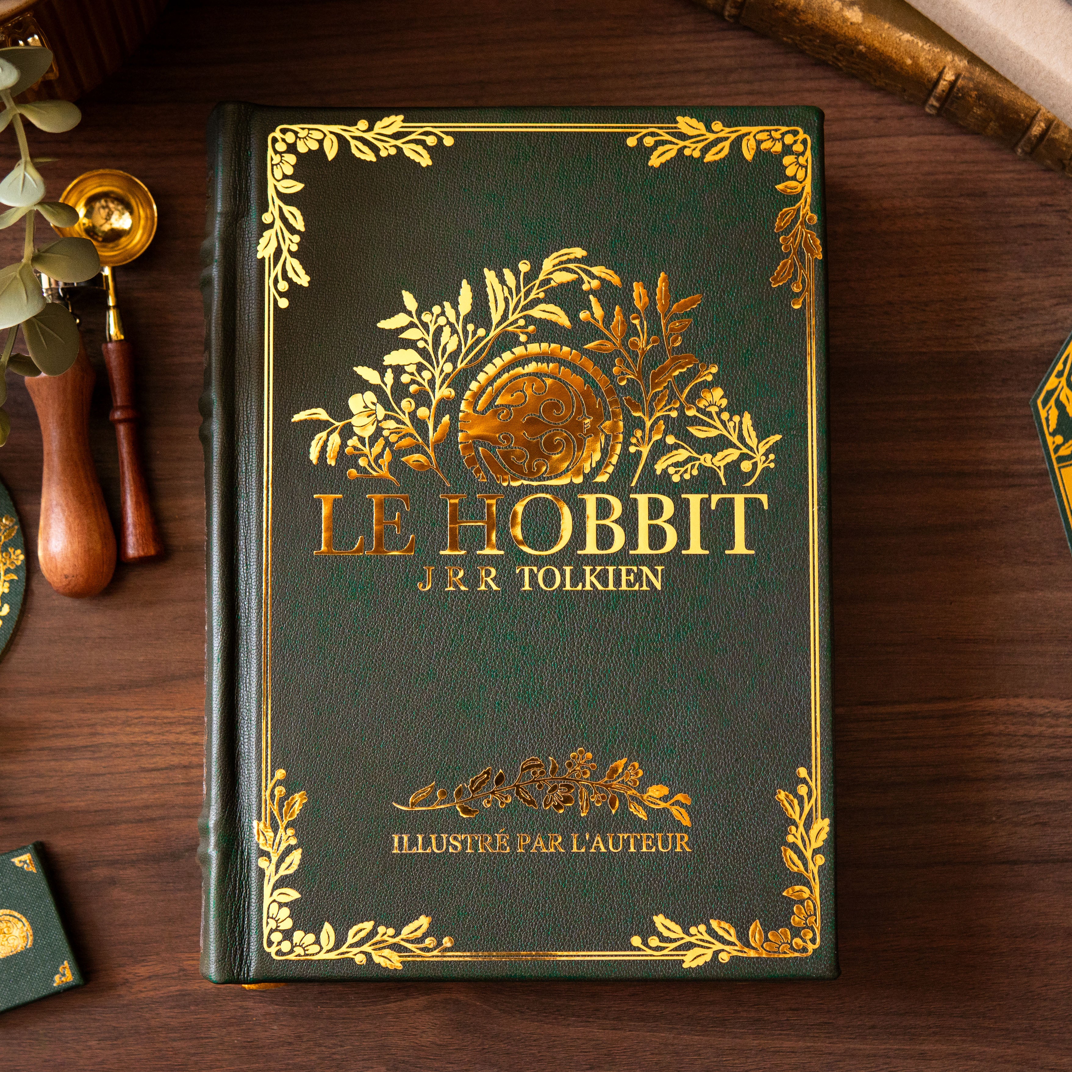 LE HOBBIT – Relié à la Main (Cuir Véritable)