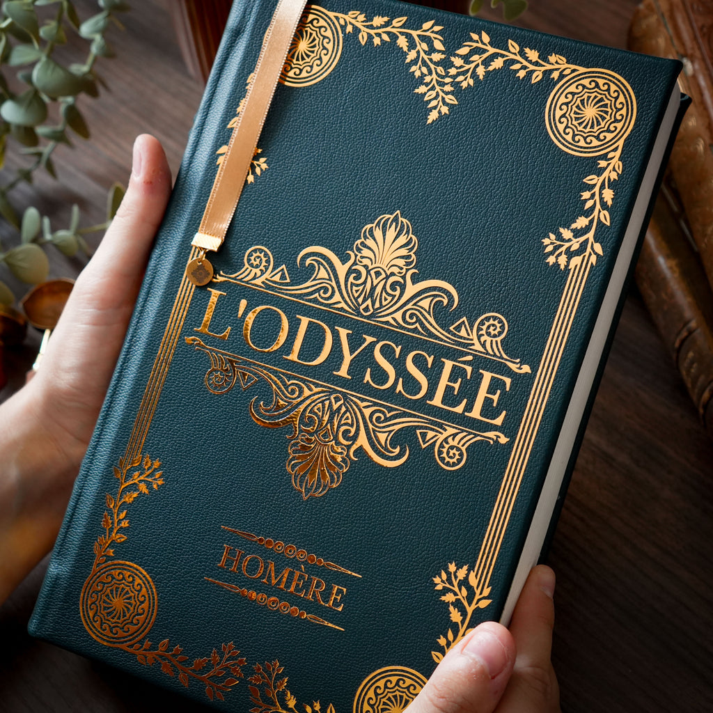 L'ILIADE et L'ODYSSEE - Relié à la main · Cuir Véritable