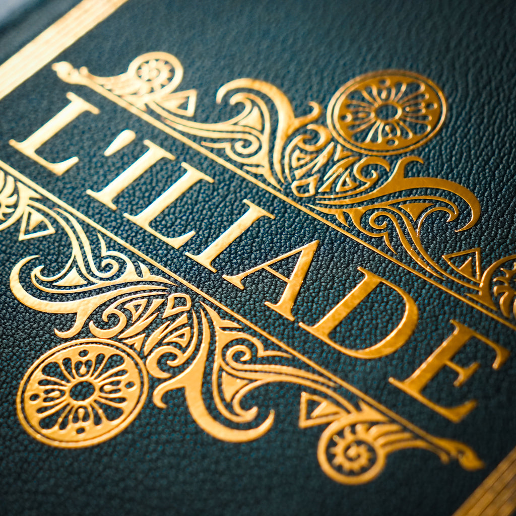 L'ILIADE et L'ODYSSEE - Relié à la main · Cuir Véritable