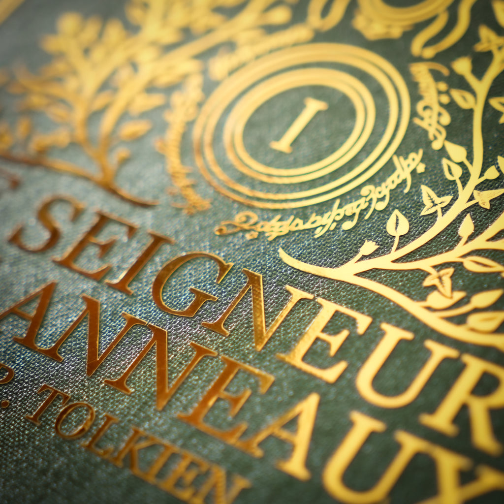Trilogie LE SEIGNEUR DES ANNEAUX - Relié à la main (toile de reliure)