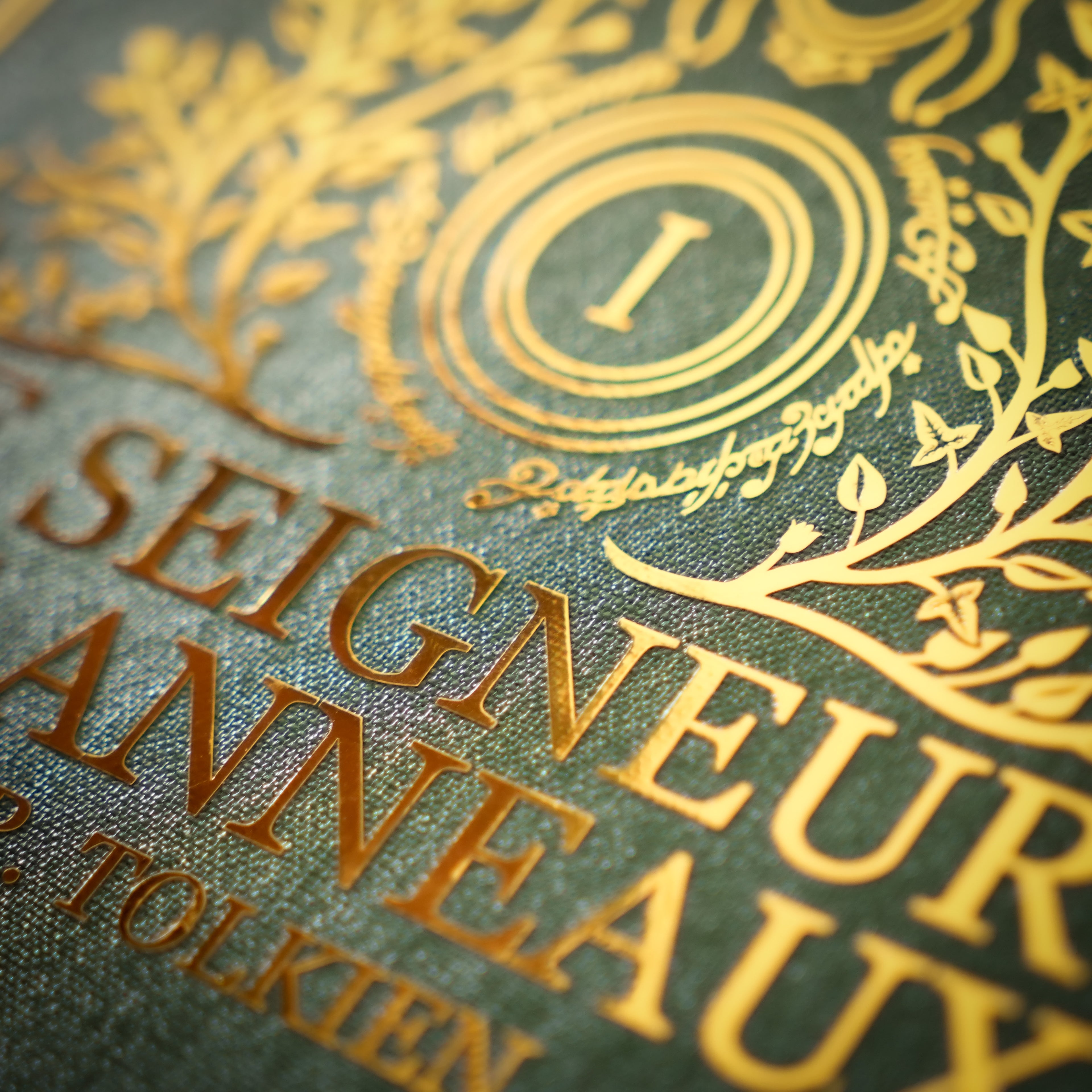 Trilogie LE SEIGNEUR DES ANNEAUX - Relié à la main (toile de reliure)