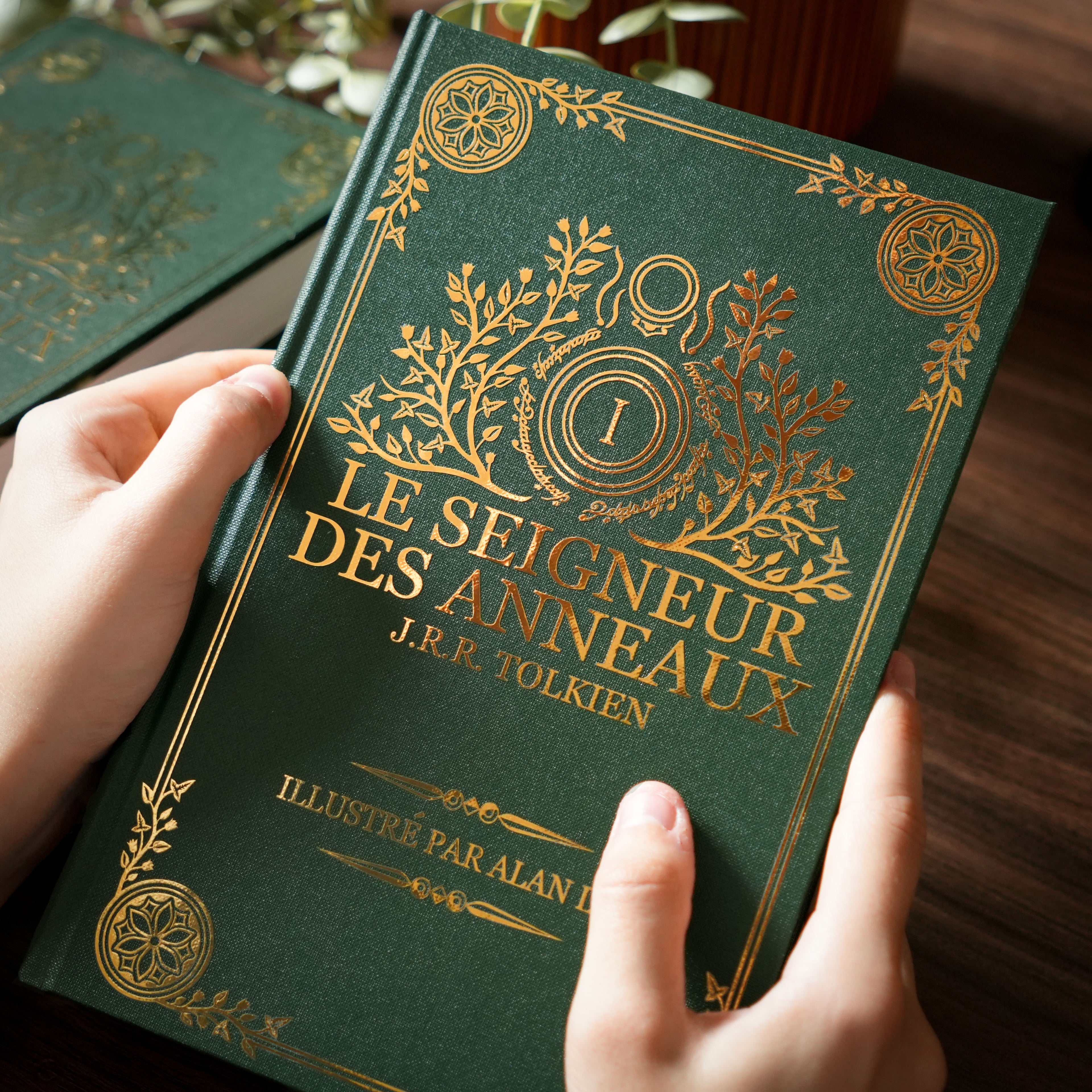Trilogie LE SEIGNEUR DES ANNEAUX - Relié à la main (toile de reliure)