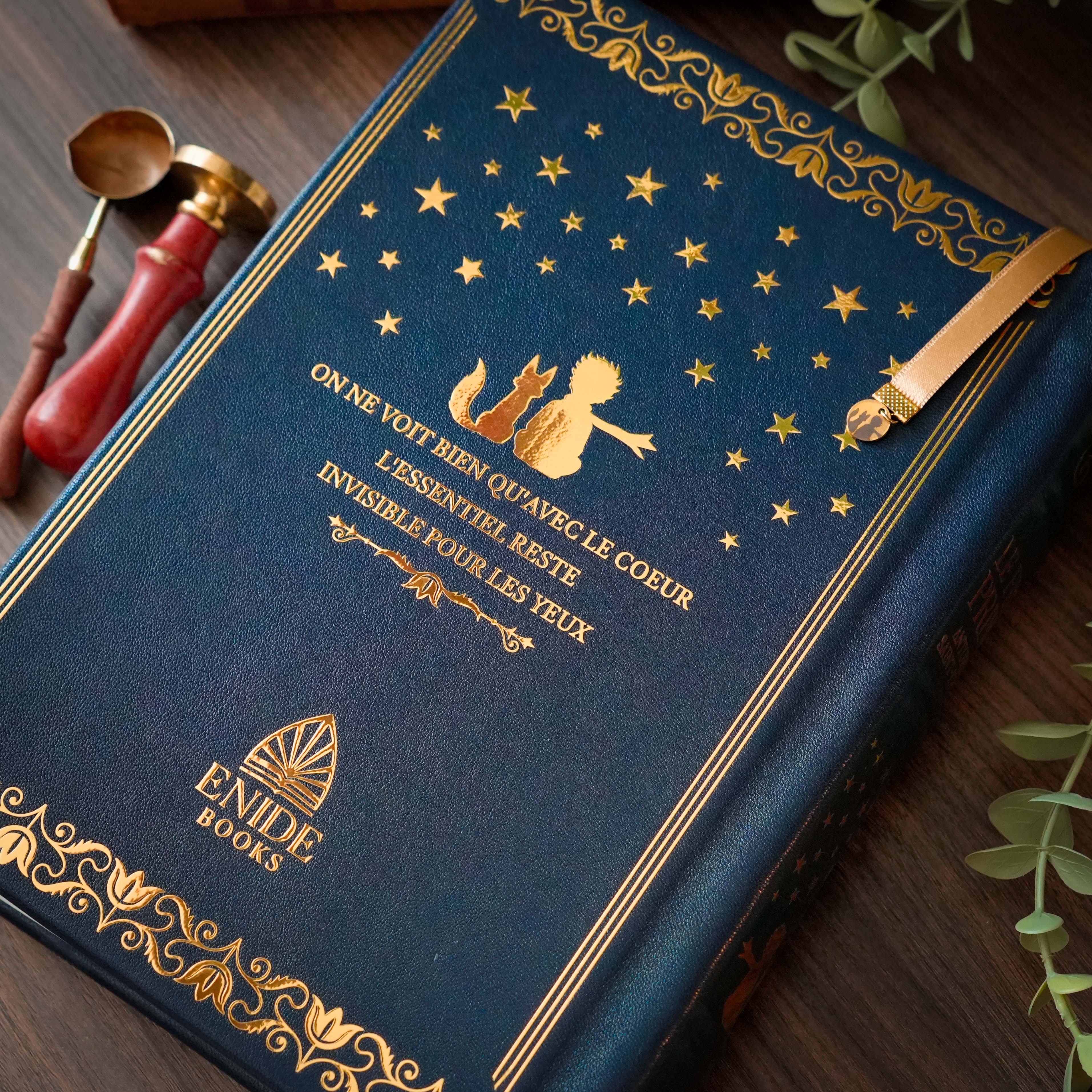 Le Petit Prince collector reliure cuir dos