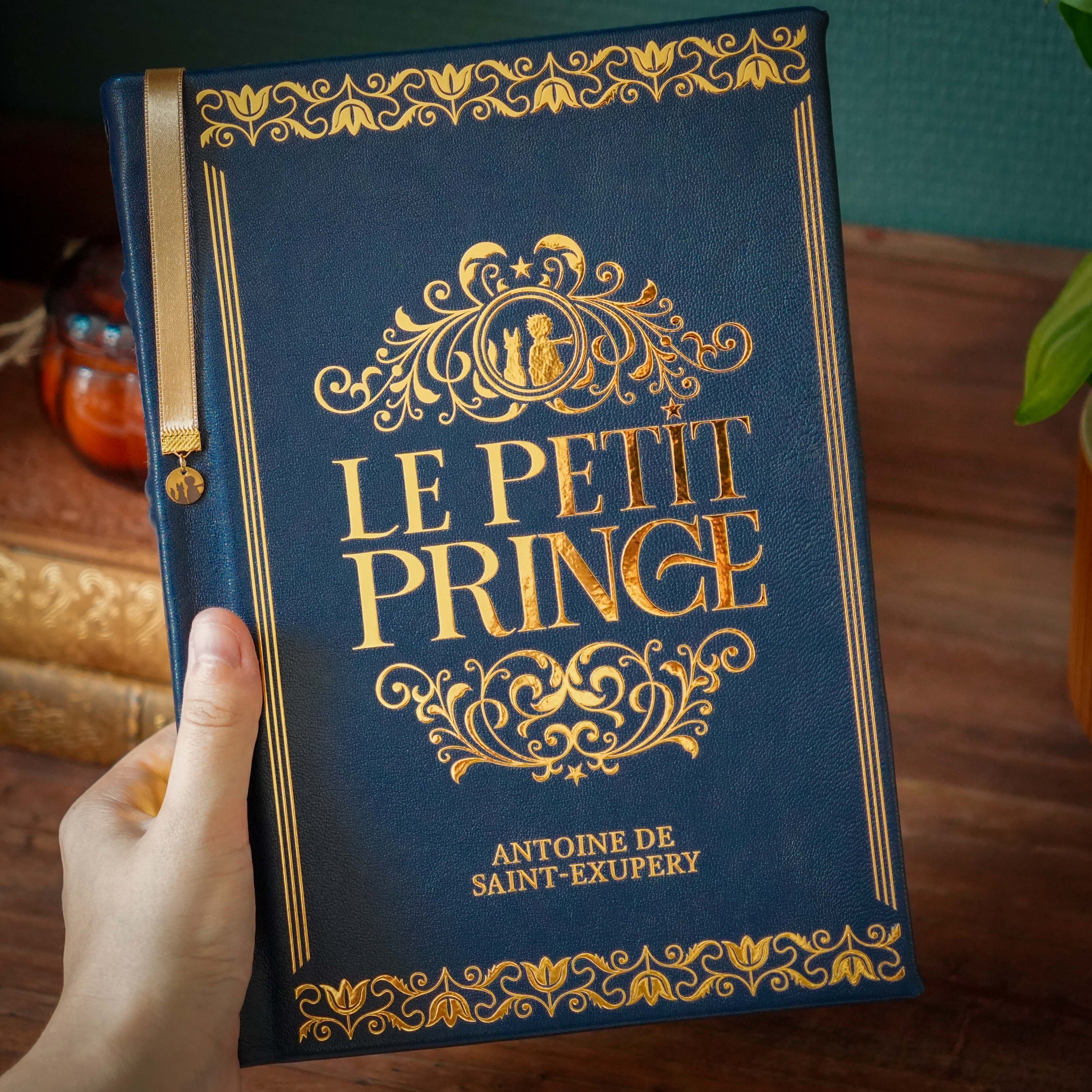 Le Petit Prince collector reliure cuir livre face
