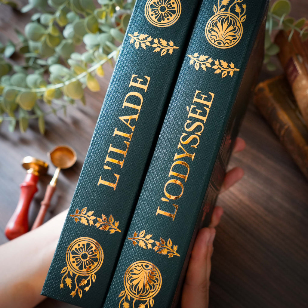 L'ILIADE et L'ODYSSEE - Relié à la main · Toile de Reliure