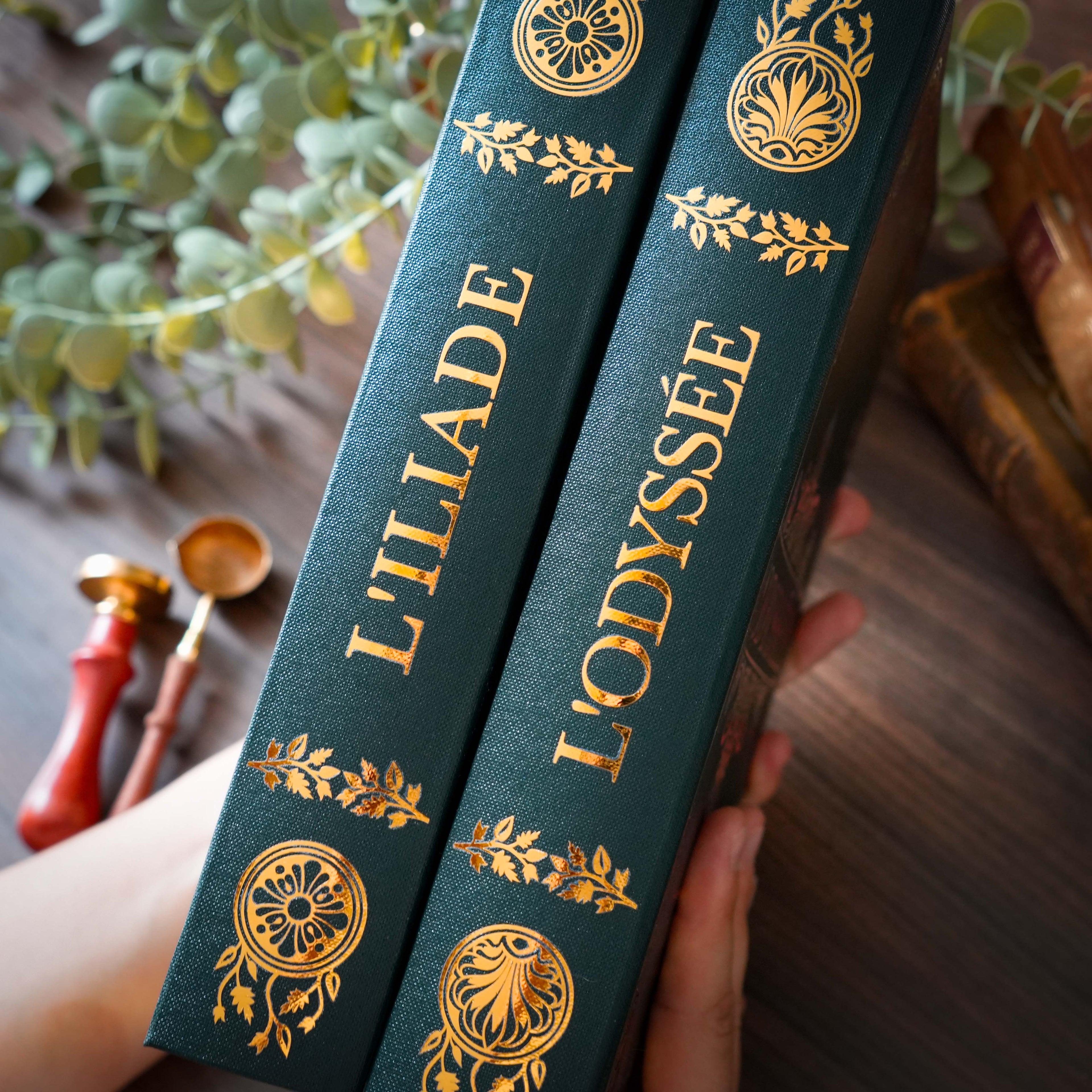 L'ILIADE et L'ODYSSEE - Relié à la main · Toile de Reliure