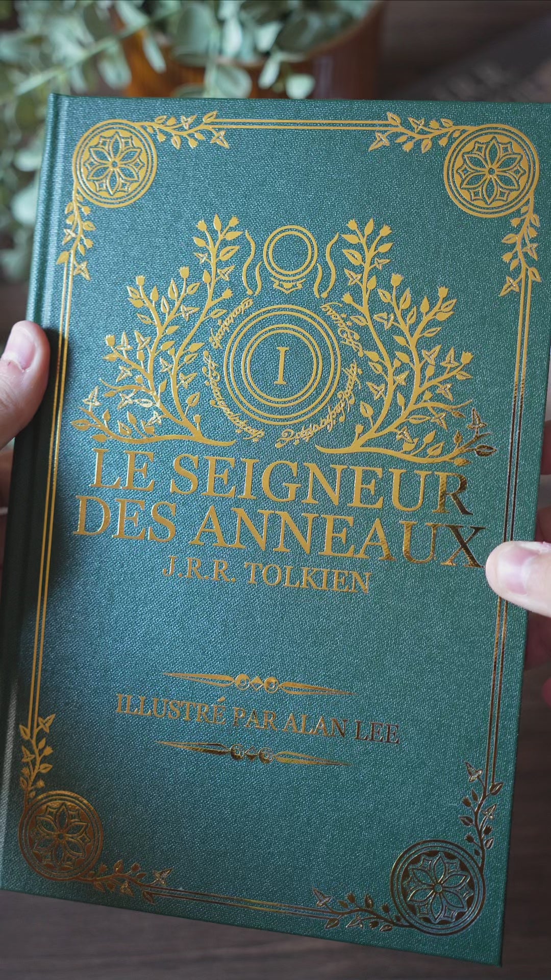 Trilogie LE SEIGNEUR DES ANNEAUX - Relié à la main (toile de reliure)